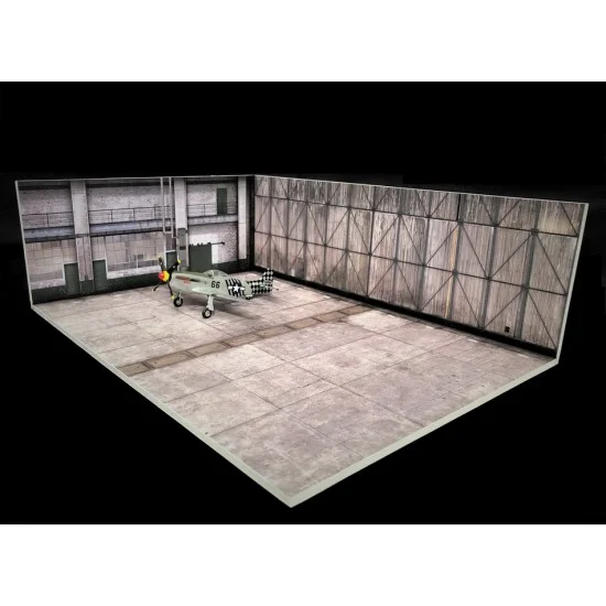Noys Miniatures 7238 1/72 WWII Aircraft Hangar (Inside) Set - Scenics & Diorama
