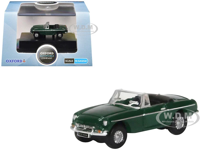 MG MGB Roadster RHD (Right Hand Drive) British Racing Green 1/148 (N) Scale Diecast Model Car by Oxford Diecast - MG Models