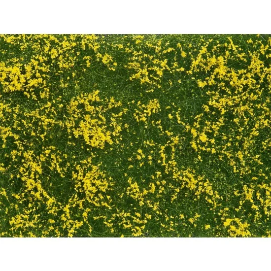 NOCH 07255 Groundcover Foliage Meadow Yellow (12 x 18 cm) - Scenics & Diorama