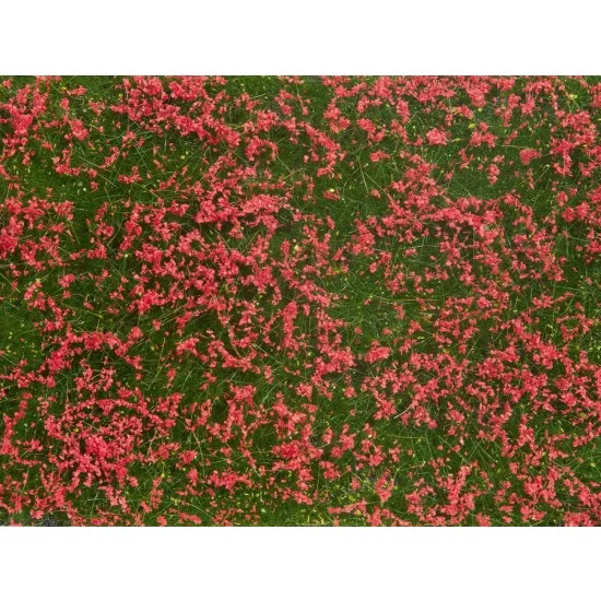 NOCH 07257 Groundcover Foliage Meadow Red (12 x 18 cm) - Scenics & Diorama