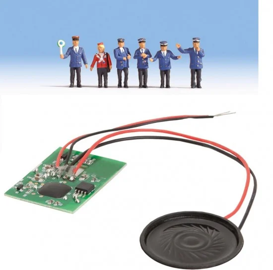 NOCH 12800 HO Scale On the Platform Figures w/Sound - Model Figures