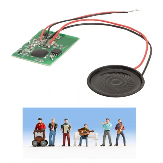 NOCH 12955 N Scale Street Musicians Figures w/Sound - Model Figures