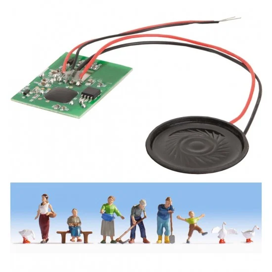 NOCH 12960 N Scale On the Farm Figures w/Sound - Model Figures