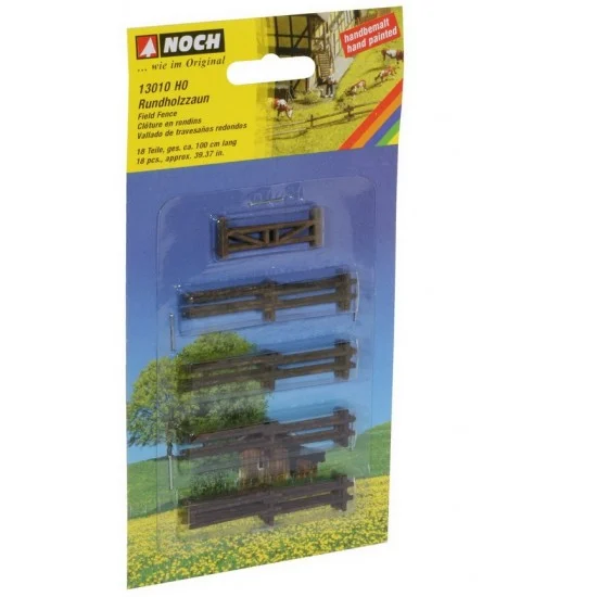 NOCH 13010 HO Scale Field Fence (1.2cm high, total 100cm long) - Scenics & Diorama