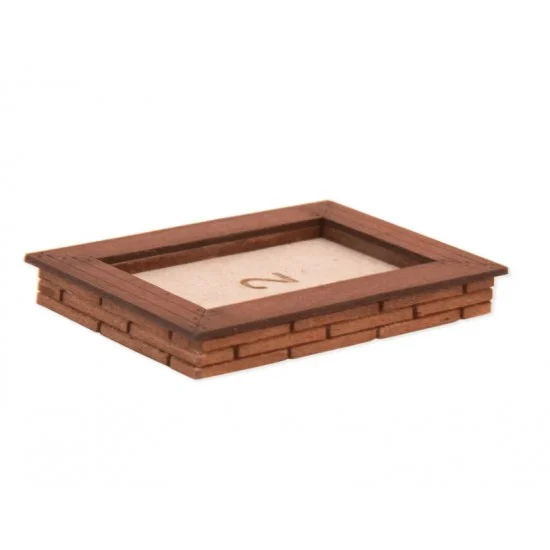 NOCH 14105 HO Scale Flower Island (2pcs, each 4.5 cm x 3 cm x 0.6 cm, Laser-Cut)