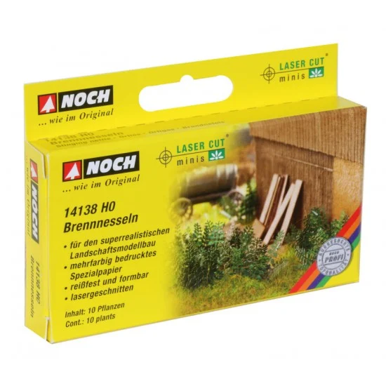 NOCH 14138 HO Scale Stinging Nettle (10 plants) - Scenics & Diorama