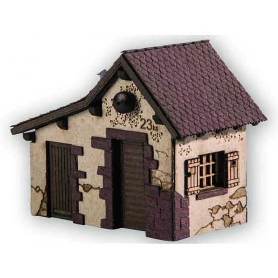 NOCH 14309 HO Scale Cable Hut "Gotthard Railway" (Length: 51mm, Width: 29mm, Height: 40mm) - Model Railway