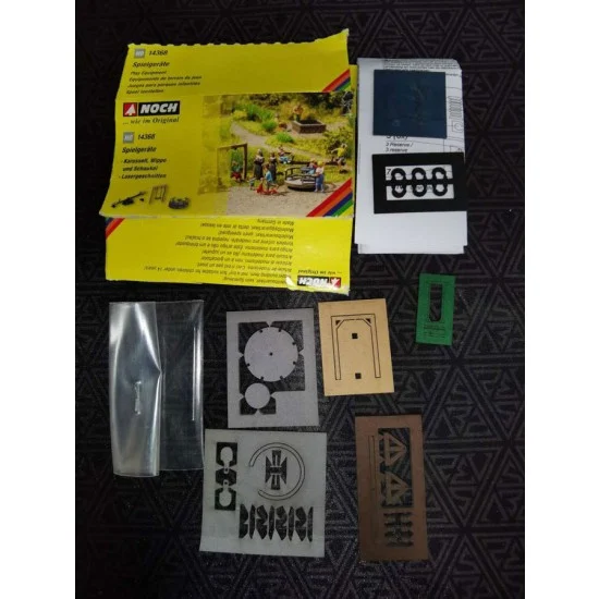 NOCH 14368-DA HO Scale Play Equipment: Roundabout, Seesaw, Swing (without box)