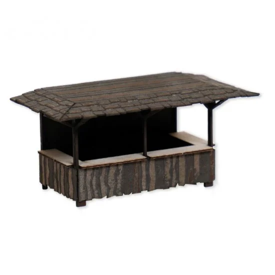 NOCH 14384 HO Scale Medieval Stall (6.5 cm x 3.2 cm x 3.2 cm) - Scenics & Diorama