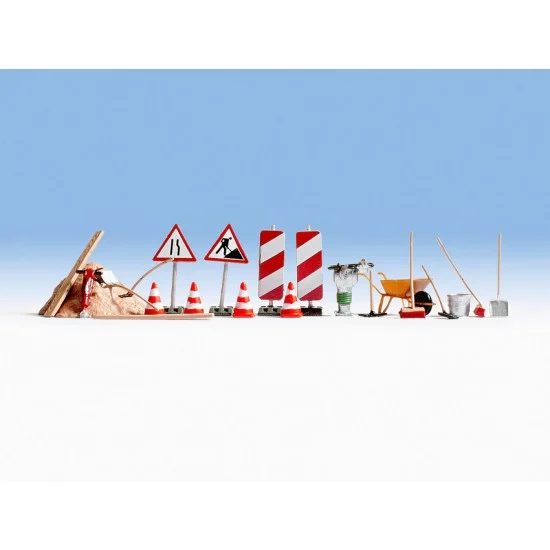 NOCH 14805 HO Scale Road Construction Accessories - Model Railway