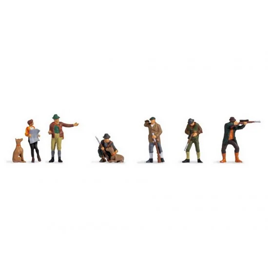 NOCH 15059 HO Scale Hunters and Foresters - Model Figures
