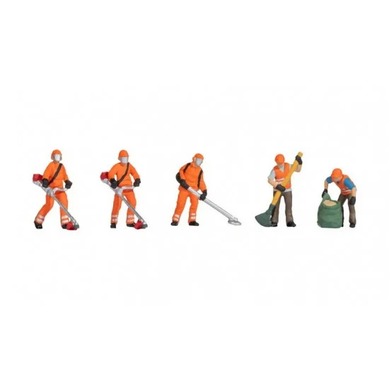 NOCH 15064 HO Scale Mowing (5 coloured figures with accessories) - Model Figures