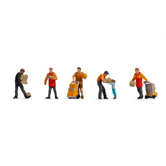 NOCH 15069 HO Scale Parcel Carriers - Model Figures