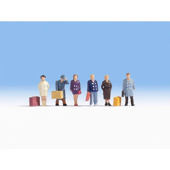NOCH 15219 HO Scale Passengers (6 figures) - Model Figures