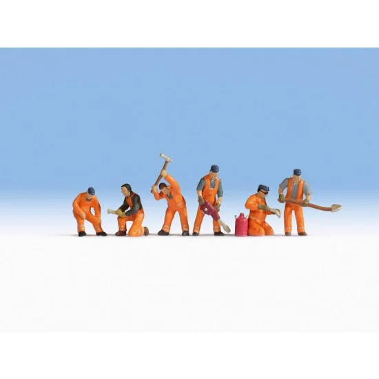 NOCH 15276 HO Scale Railway Construction Group (6 figures) - Model Figures