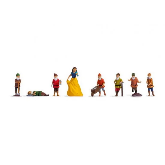 NOCH 15803 HO Scale Snow White and the Seven Dwarfs - Model Figures