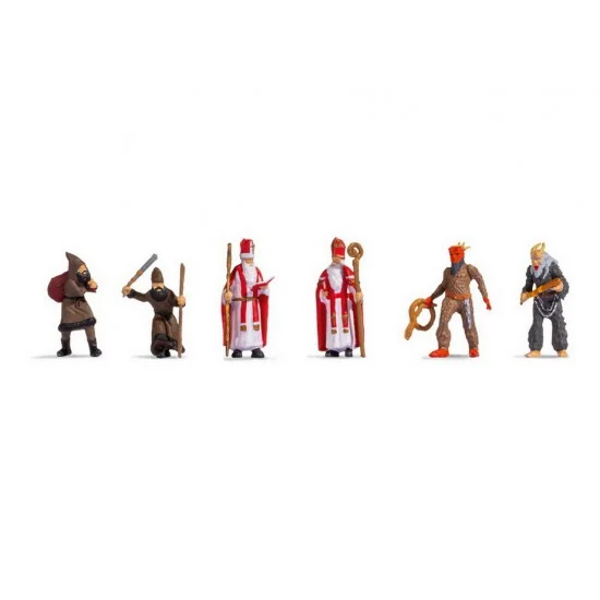 NOCH 15929 HO Scale Santa Claus & Knecht - Model Figures