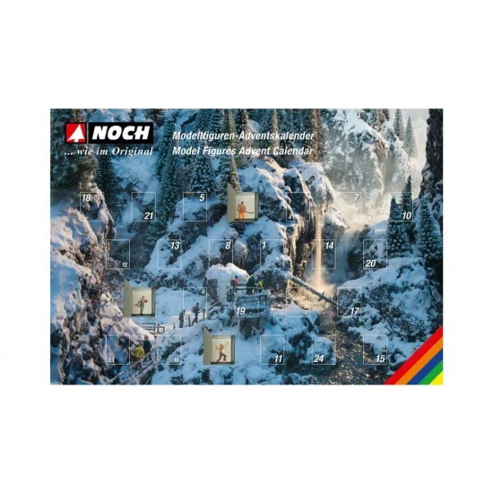 NOCH 15994 HO Scale Figures Advent Calendar (28 figures) - Model Figures
