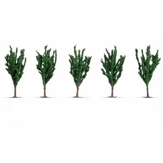 NOCH 25635 HO, TT, N, Z Scale Poplar Trees (5pcs, approx. 12 cm high) - Scenics & Diorama