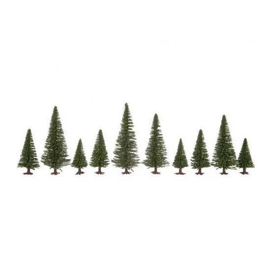 NOCH 26830 HO, TT Scale Fir Trees w/Planting Pin (25pcs, 5 - 14cm)