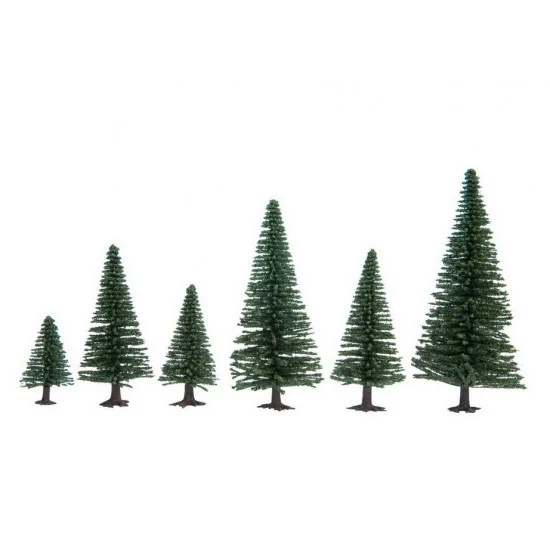 NOCH 26920 HO, TT Scale Model Fir Trees (10pcs, 5 - 14cm)