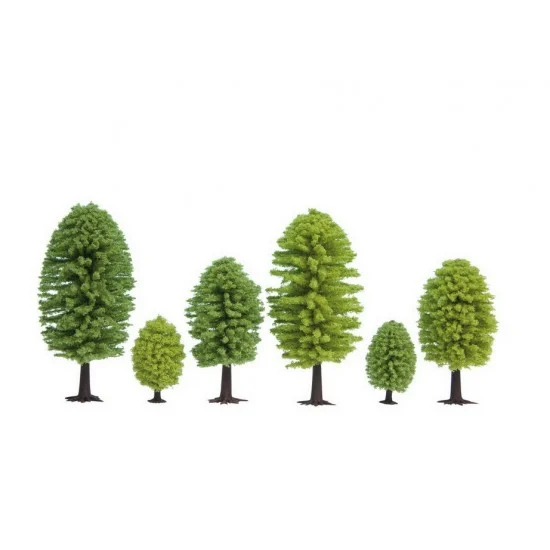 NOCH 32901 N, Z Scale Deciduous Trees (10pcs, 3.5 - 5cm)