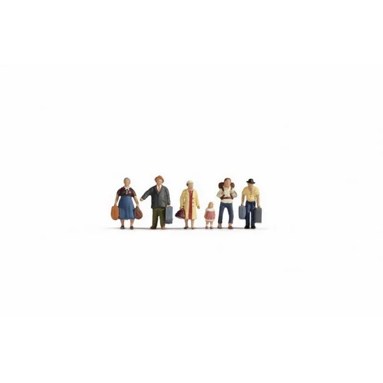 NOCH 36218 N Scale Passengers Assembled and Painted Miniatures - Model Figures