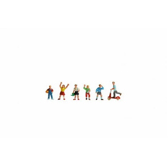NOCH 36815 N Scale Children Assembled and Painted Miniatures - Model Figures