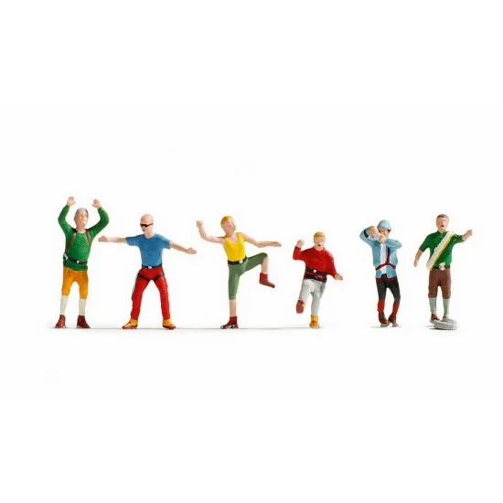 NOCH 36871 N Scale Mountaineers Assembled and Painted Miniatures - Model Figures