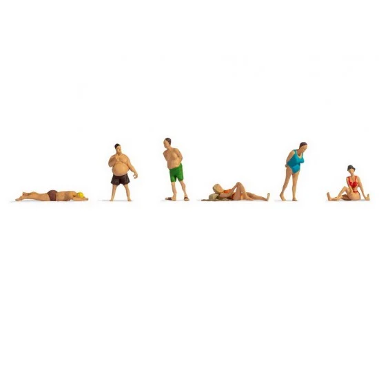 NOCH 38300 N Scale Bathers (6 figures) - Model Figures