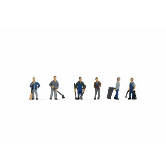 NOCH 45116 TT Scale Caretakers Assembled and Painted Miniatures - Model Figures