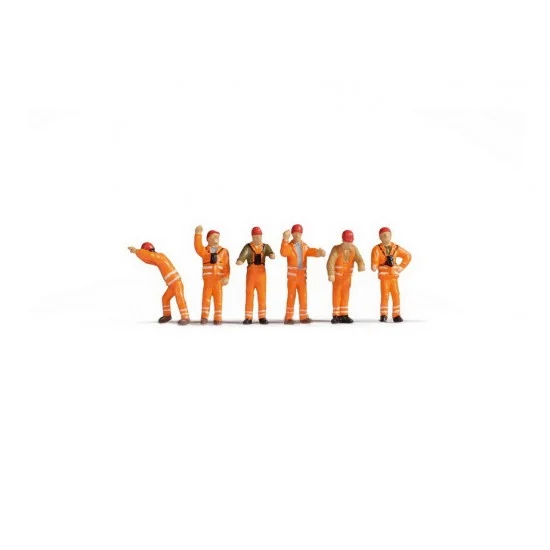 NOCH 45275 TT Scale Shunters Assembled and Painted Miniatures - Model Figures