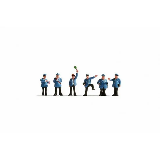 NOCH 45280 TT Scale Railroad Staff Assembled and Painted Miniatures - Model Figures