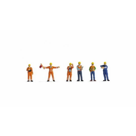 NOCH 45284 TT Scale Shunters Assembled and Painted Miniatures - Model Figures