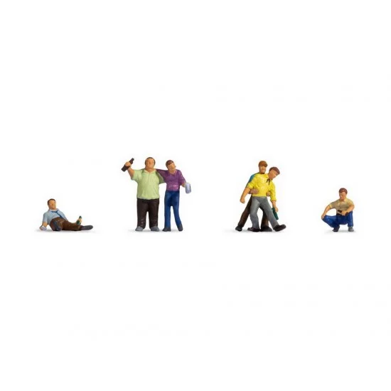 NOCH 45559 TT Scale Drunk People (6 figures) - Model Figures
