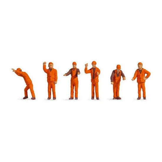 NOCH 47011 TT Scale Shunting Staff (6 figures) - Model Figures