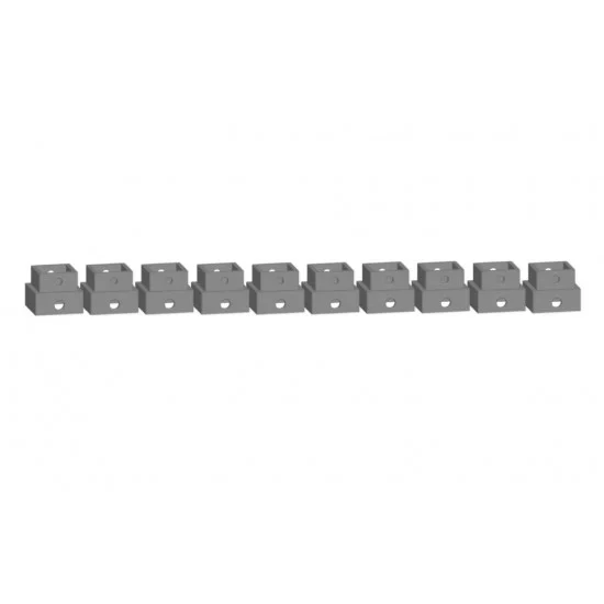 NOCH 53902 HO, TT, N Scale Easy-Track Railway - Pillar Element (10pcs, 16 mm x 16 mm x 7.25 mm)