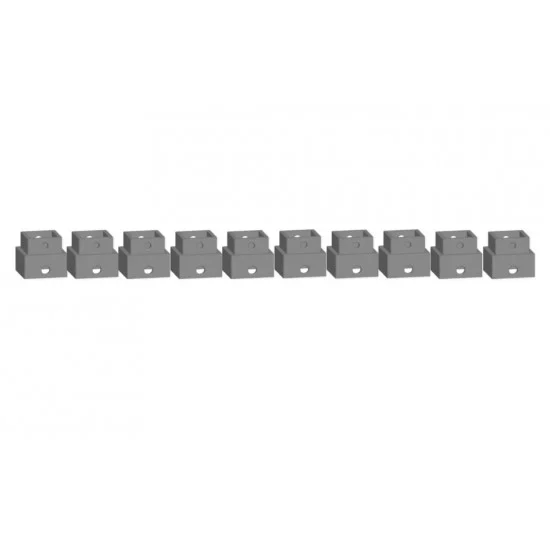 NOCH 53903 HO, TT, N Scale Easy-Track Railway - Pillar Element (10pcs, 16 mm x 16 mm x 9 mm)