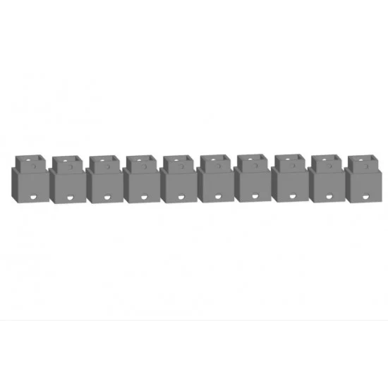 NOCH 53904 HO, TT, N Scale Easy-Track Railway - Pillar Element (10pcs, 16 mm x 16 mm x 14.5 mm)
