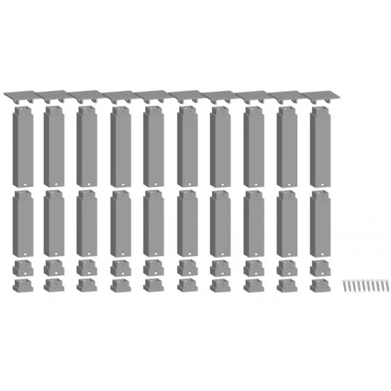 NOCH 53942 HO, TT, N Scale Easy-Track Railway - 'Top' Pillar Set (height: 150.25 mm)