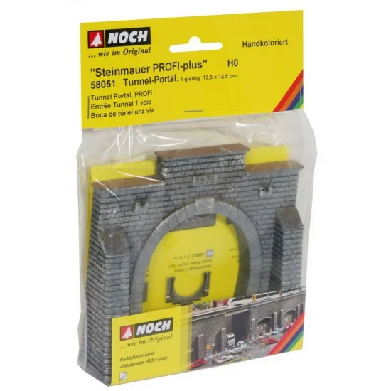 NOCH 58051 HO Scale Unnel Portal for Single Track (13.5 x 12.5 cm) - Model Railway