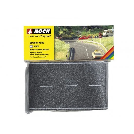 NOCH 60700 HO Scale Federal Road Asphalt (100 x 8 cm) - Scenics & Diorama