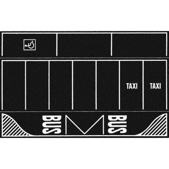 NOCH 60718 HO Scale Car Park Asphalt (2pcs, each 22 x 14 cm) - Scenics & Diorama