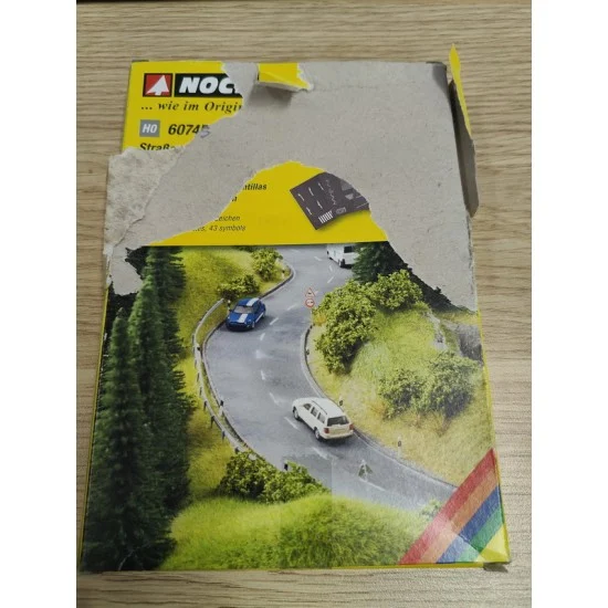 NOCH 60745-DA Road/Street Marking Templates/Stencils for 1/87 scale 43x Sign (box damaged)