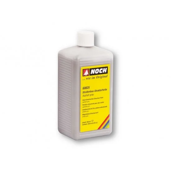 NOCH 60825 Structured Road Construction Paint Gray (250ml) - Hobby & Model Paints