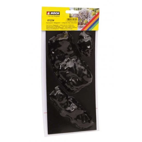NOCH 61234 Rock Former "Mittagsspitze" for Making 1 Medium Size Rocks, 2 Small Rocks (150ml) - Scenics & Diorama