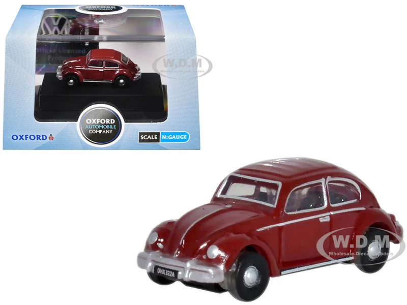 Volkswagen Beetle Ruby Red 1/148 (N) Scale Diecast Model Car by Oxford Diecast - Volkswagen Models