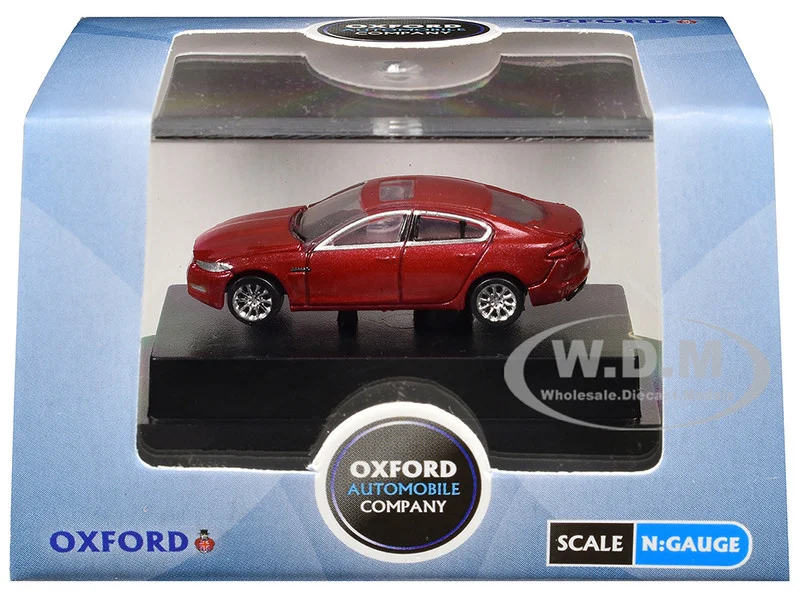 Jaguar XF RHD (Right Hand Drive) Carnelian Red 1/148 (N) Scale Diecast Model Car by Oxford Diecast - Jaguar Models