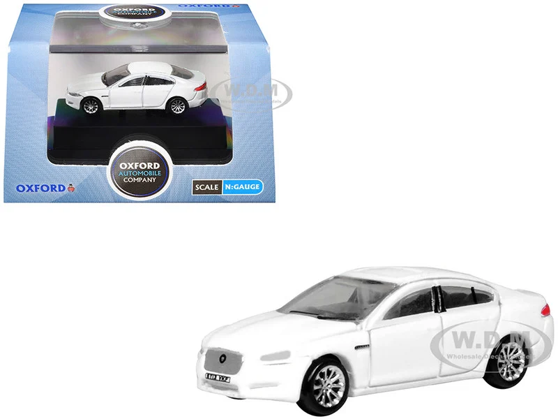 Jaguar XF RHD (Right Hand Drive) Polaris White 1/148 (N) Scale Diecast Model Car by Oxford Diecast - Jaguar Models