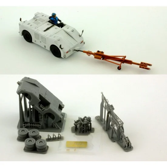 Orange Hobby A72-046 1/72 PLAN Shipboard Tow Tractor 3D Print kit w/Metal parts